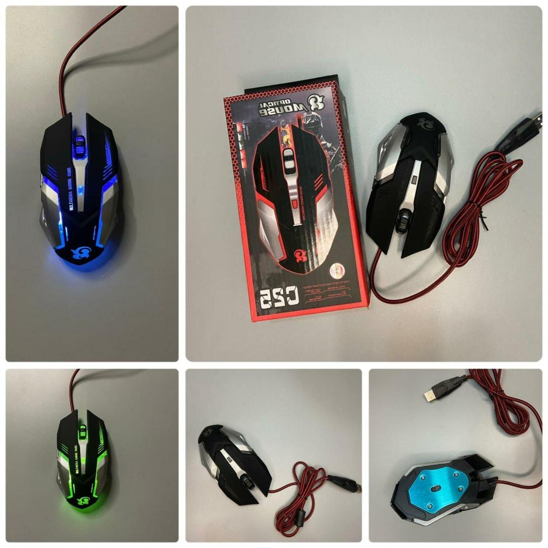 C25 Wired Optical Gaming Mouse, RGB LED, High Precision, USB Wired, Ergonomic, Comfort for PC Gamers